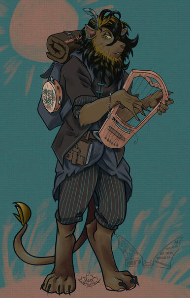 Full body DND character