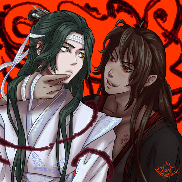 Portrait multiple characters